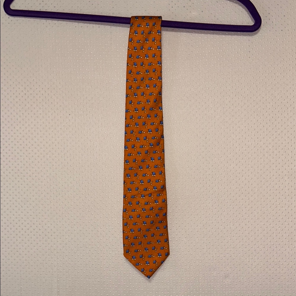 Orange Brooks Brothers Silk Tie